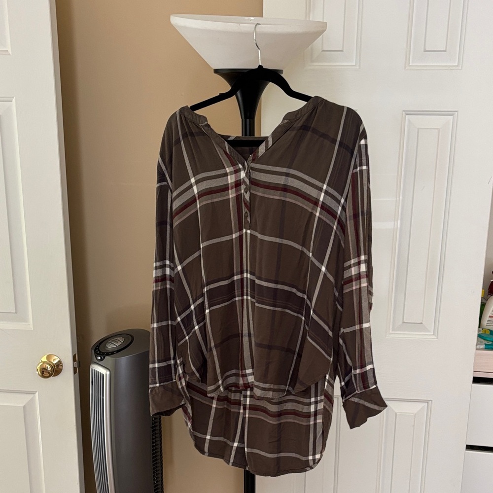 Universal Thread Brown Plaid Shirt